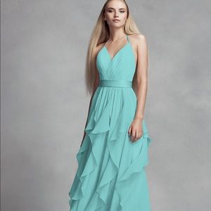 Vera Wang Bridesmaid Dress In Spa Color